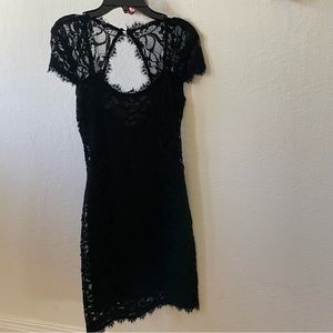 Nordstrom Black Lace Body Con MiniDress